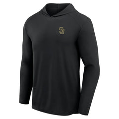 San Diego Padres Front Office Power Mono Long Sleeve Hoodie T-Shirt Black