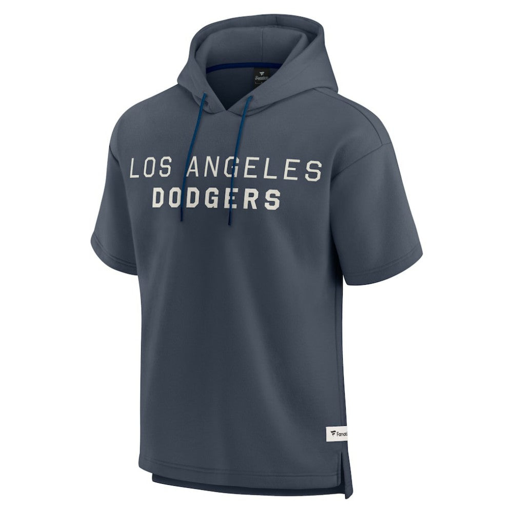 Los Angeles Dodgers Elements Future Ground Lettering Short Sleeve Pullover Hoodie Blue