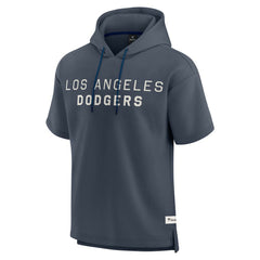 Los Angeles Dodgers Elements Future Ground Lettering Short Sleeve Pullover Hoodie Blue