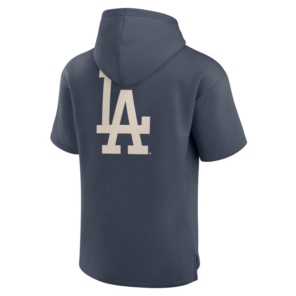 Los Angeles Dodgers Elements Future Ground Lettering Short Sleeve Pullover Hoodie Blue