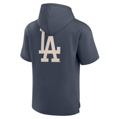 Los Angeles Dodgers Elements Future Ground Lettering Short Sleeve Pullover Hoodie Blue