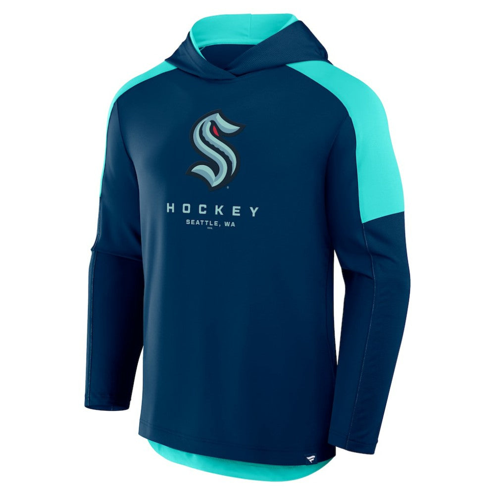 Seattle Kraken Fanatics Meta Game Transitional Pullover Hoodie Deep Sea Blue