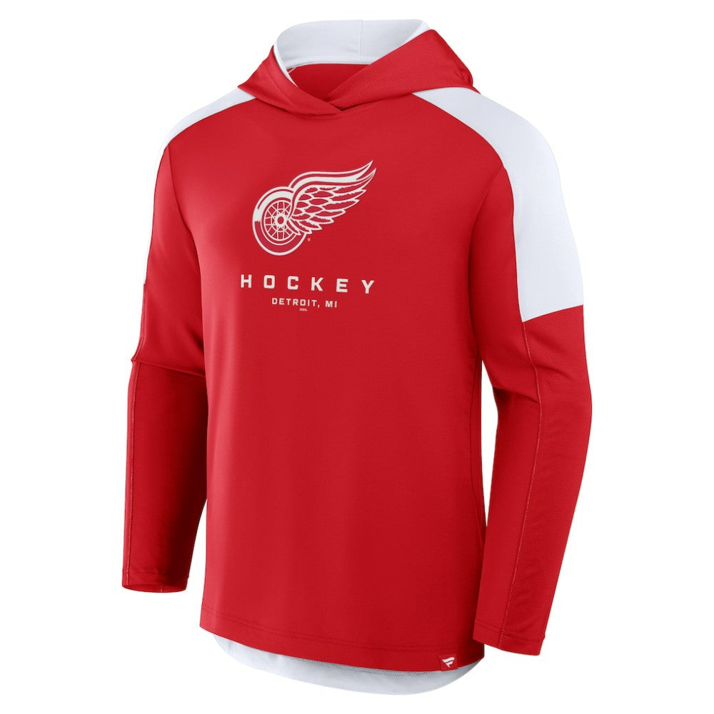 Detroit Red Wings Fanatics Meta Game Transitional Pullover Hoodie Red
