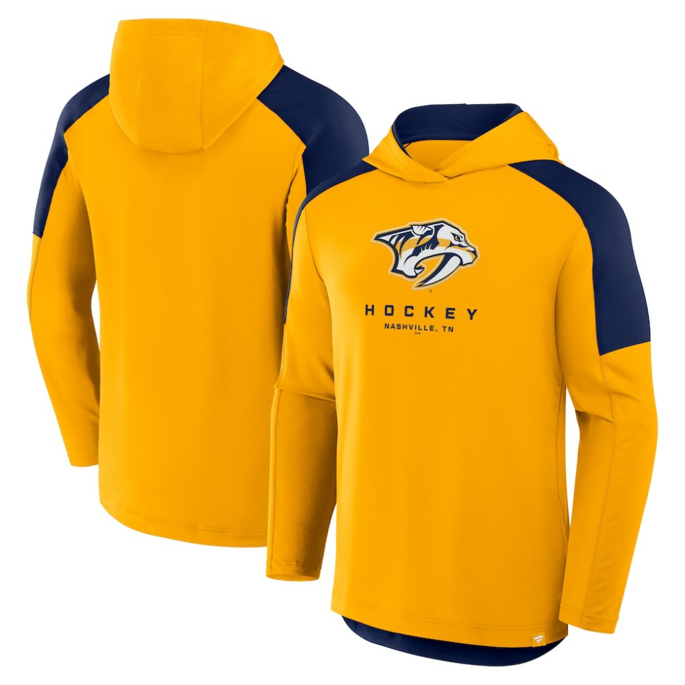 Nashville Predators Fanatics Meta Game Transitional Pullover Hoodie Gold
