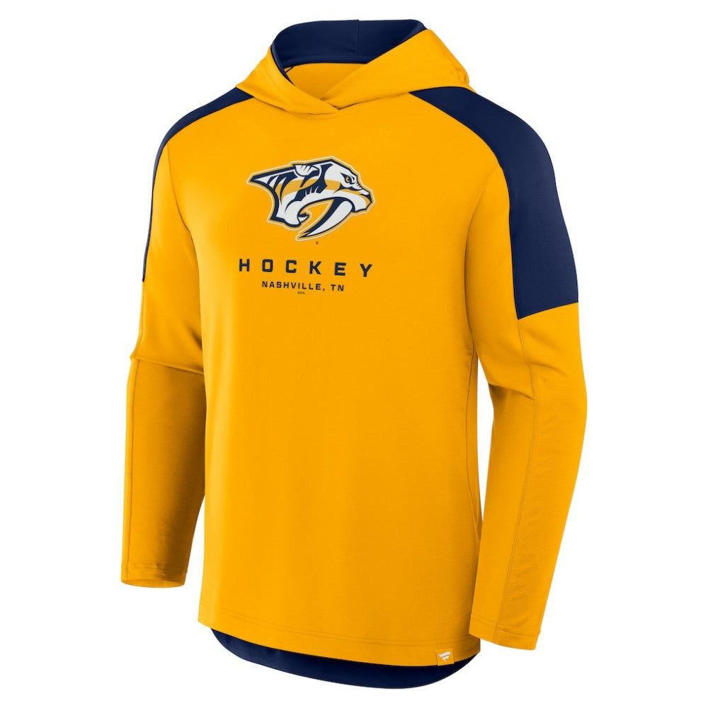 Nashville Predators Fanatics Meta Game Transitional Pullover Hoodie Gold