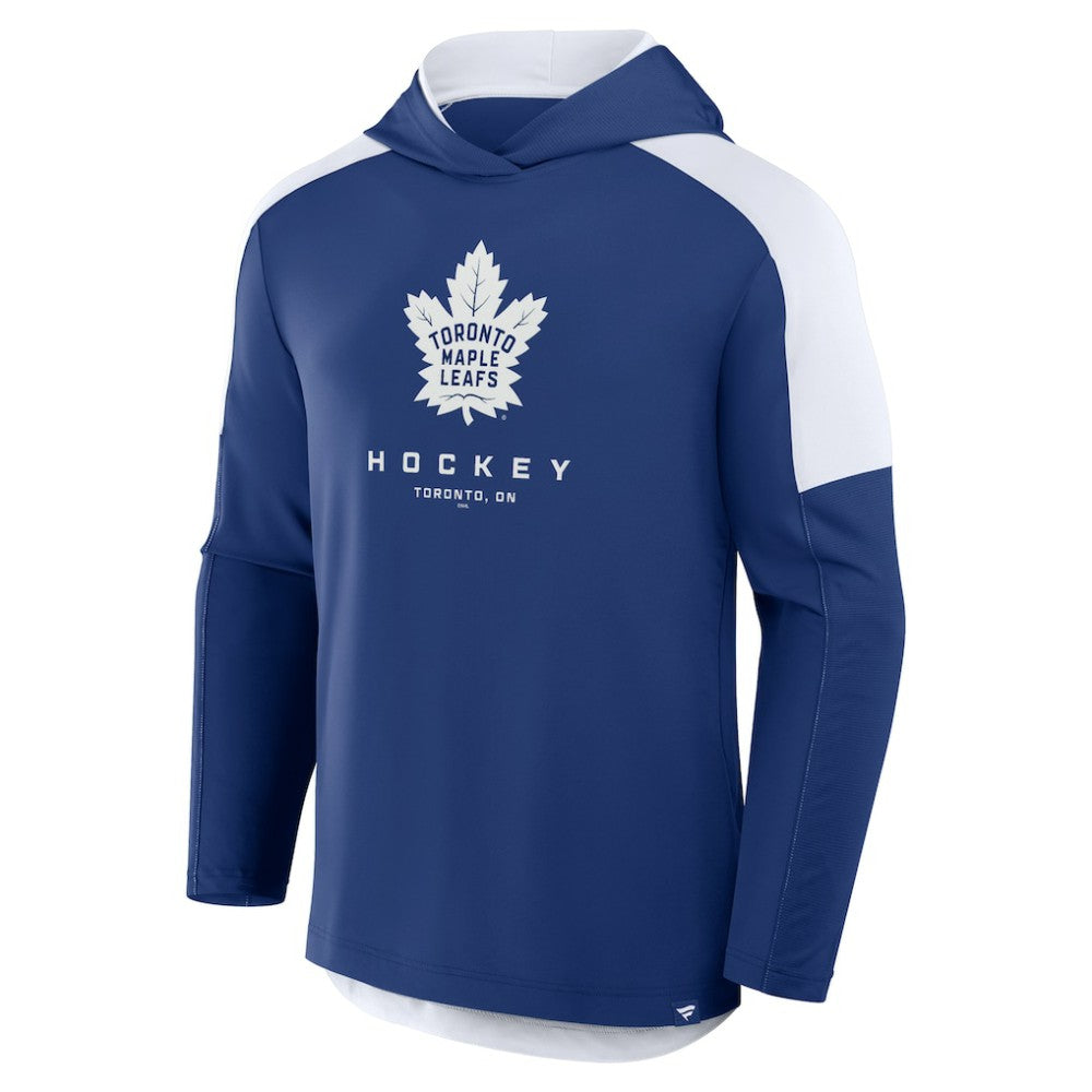 Toronto Maple Leafs Fanatics Meta Game Transitional Pullover Hoodie Blue