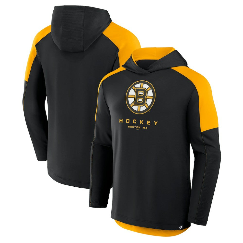 Boston Bruins Fanatics Meta Game Transitional Pullover Hoodie Black