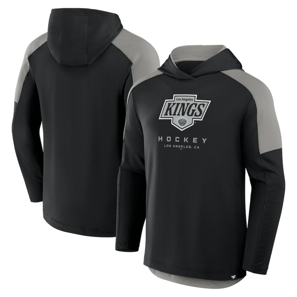 Los Angeles Kings Fanatics Meta Game Transitional Pullover Hoodie Black