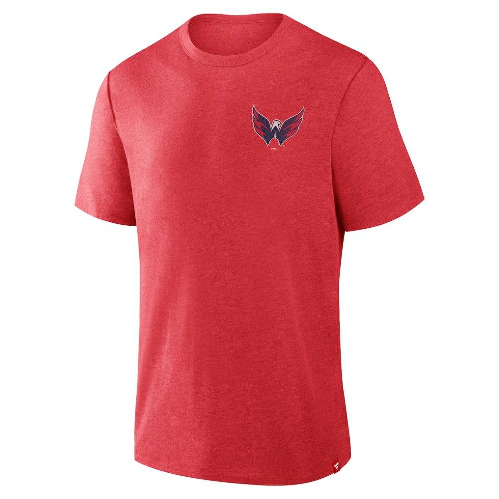 Washington Capitals Fanatics Fan Lanes Tri-Blend T-Shirt Heather Red