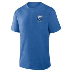 Buffalo Sabres Fanatics Fan Lanes Tri-Blend T-Shirt Heather Royal