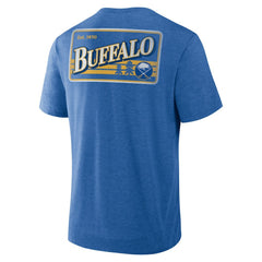 Buffalo Sabres Fanatics Fan Lanes Tri-Blend T-Shirt Heather Royal