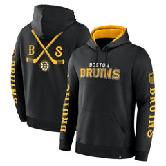Boston Bruins Fanatics Big City Legacy Fleece Pullover Hoodie Black