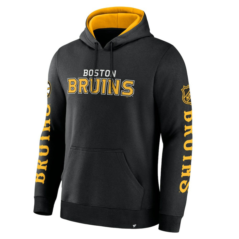 Boston Bruins Fanatics Big City Legacy Fleece Pullover Hoodie Black