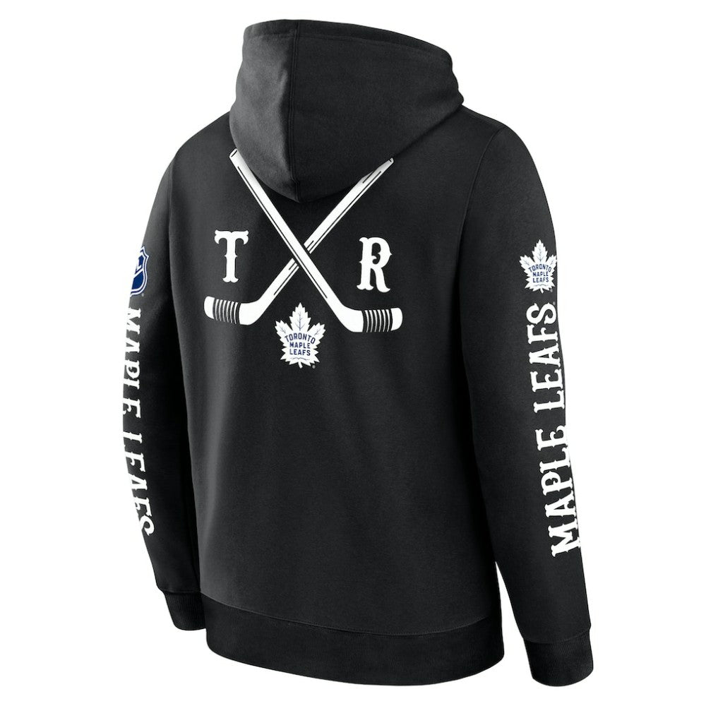 Toronto Maple Leafs Fanatics Big City Legacy Fleece Pullover Hoodie Black