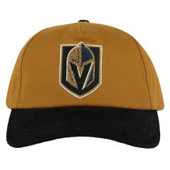 Vegas Golden Knights American Needle Burnett Adjustable Hat Tan/Black