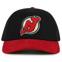New Jersey Devils American Needle Burnett Adjustable Hat Black/Red