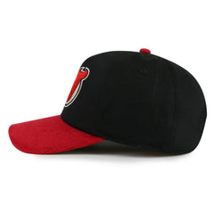 New Jersey Devils American Needle Burnett Adjustable Hat Black/Red
