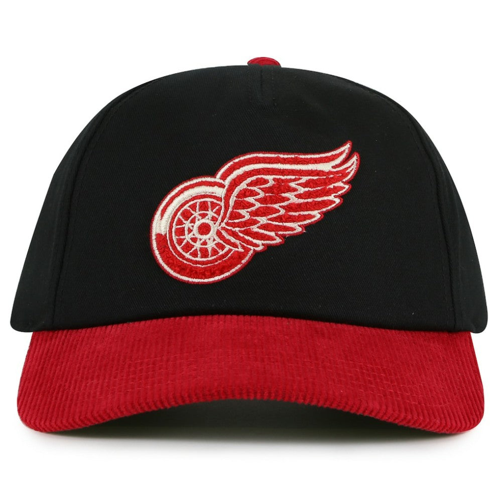 Detroit Red Wings American Needle Burnett Adjustable Hat Black/Red