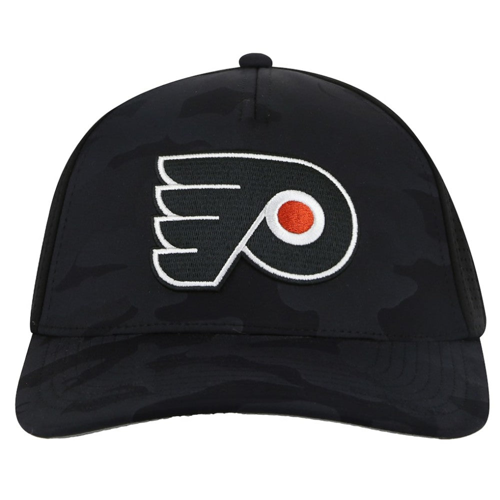 Philadelphia Flyers American Needle Valin Camo Super Tech Vented Adjustable Hat Black