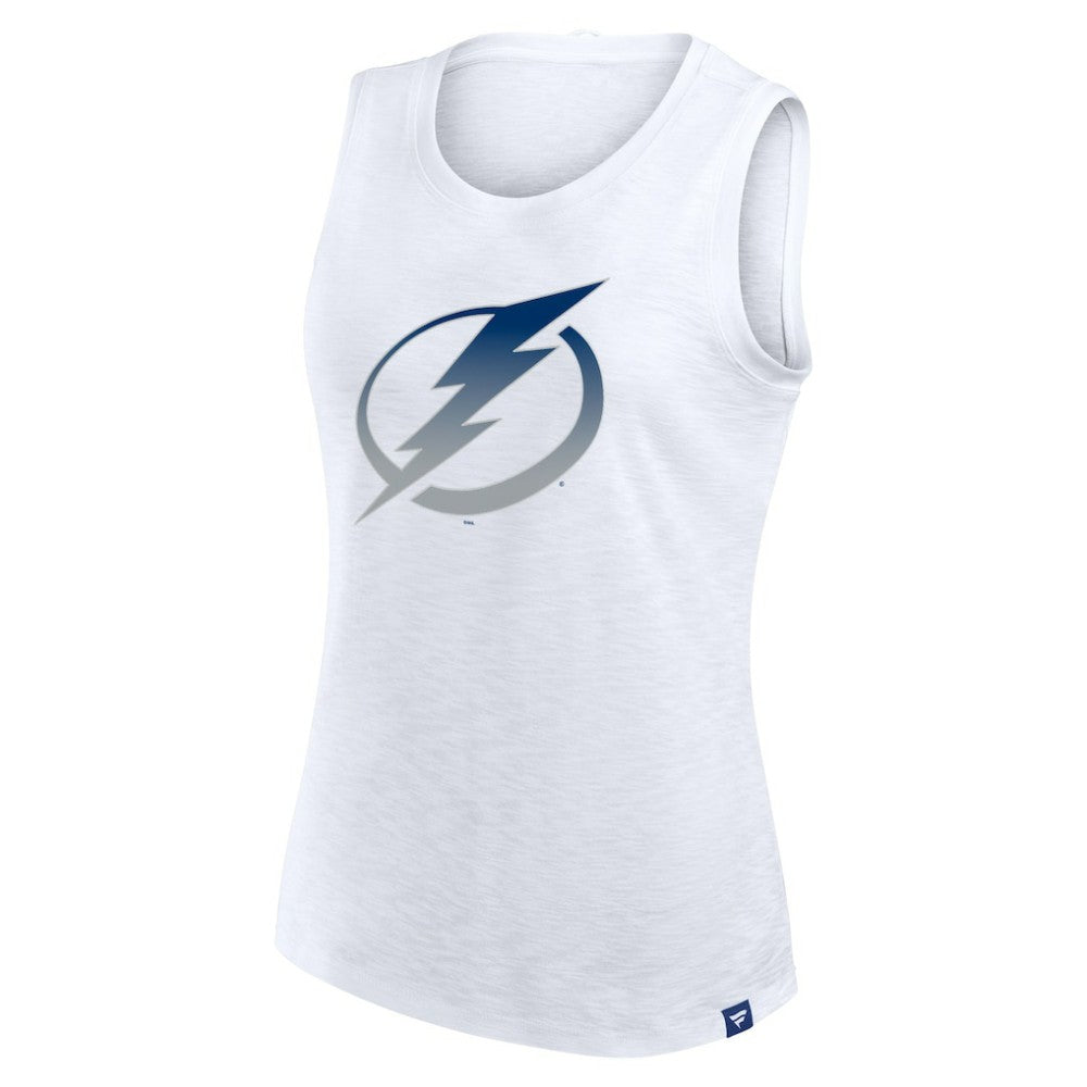 Tampa Bay Lightning Fanatics Women's Slub Tank Top White