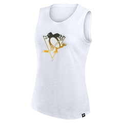 Pittsburgh Penguins Fanatics Women's Slub Tank Top White