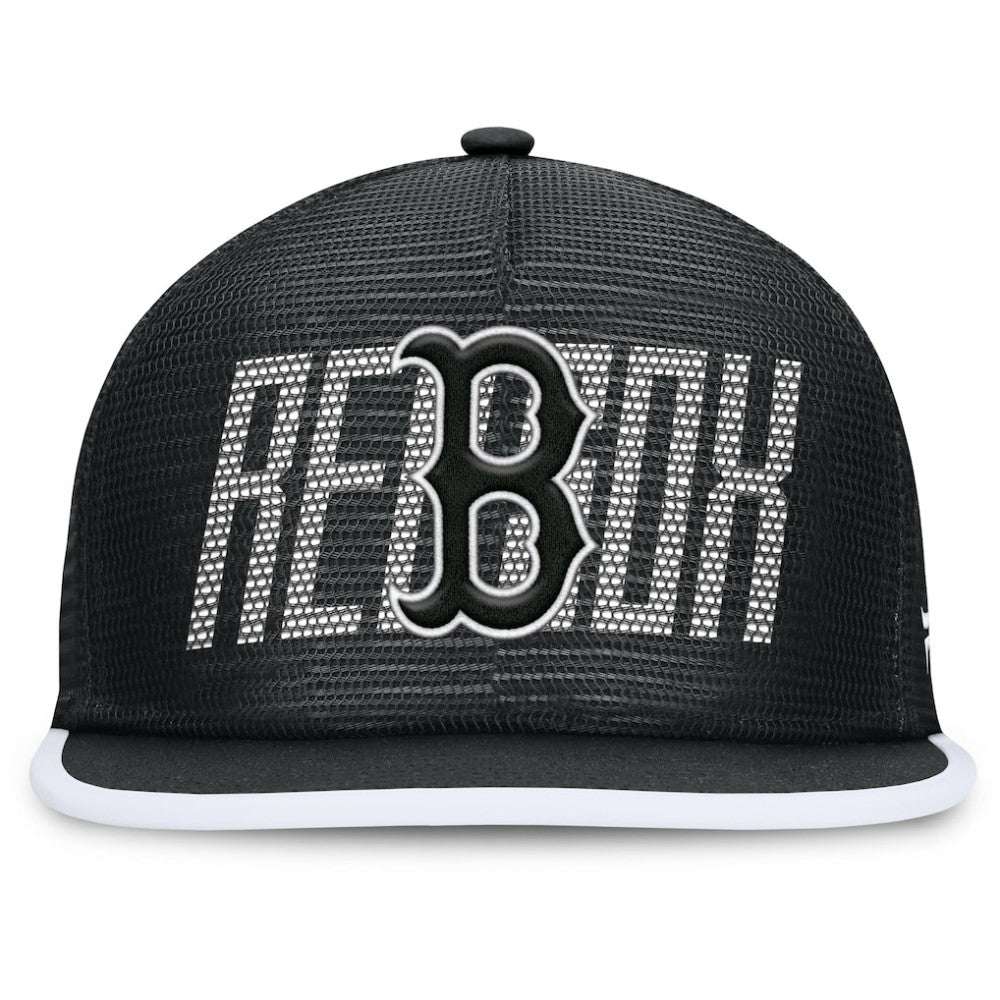 Boston Red Sox Let's Glow Line Drive Snapback Hat Black