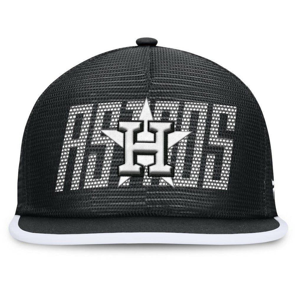 Houston Astros Let's Glow Line Drive Snapback Hat Black