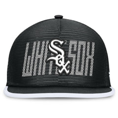 Chicago White Sox Let's Glow Line Drive Snapback Hat Black