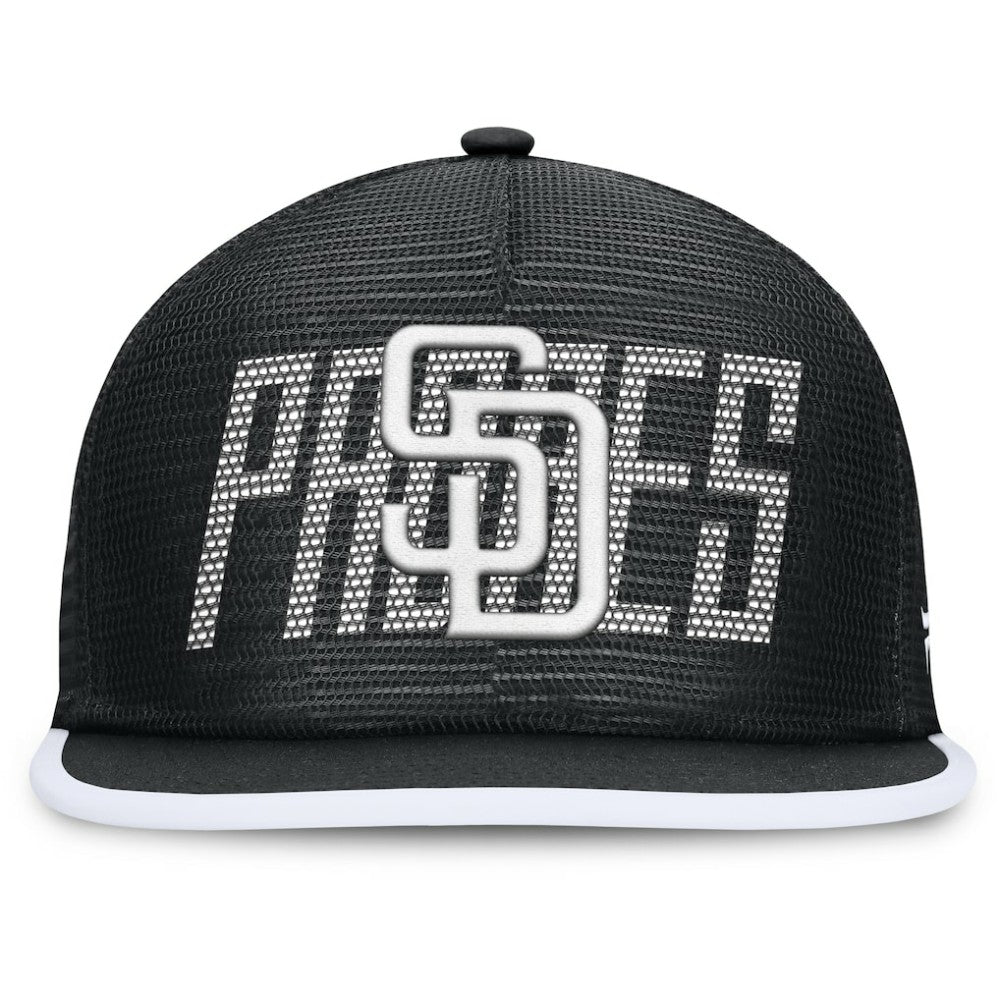 San Diego Padres Let's Glow Line Drive Snapback Hat Black