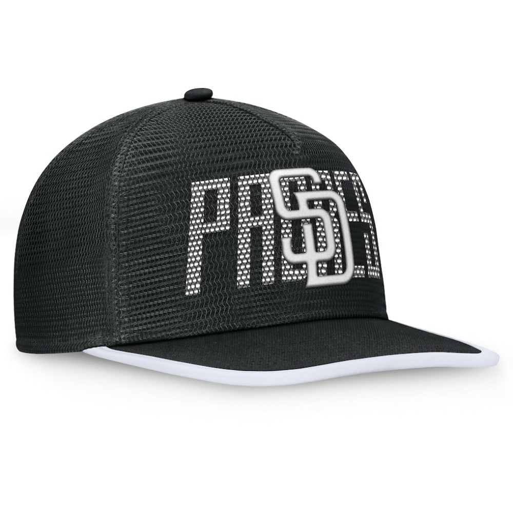 San Diego Padres Let's Glow Line Drive Snapback Hat Black