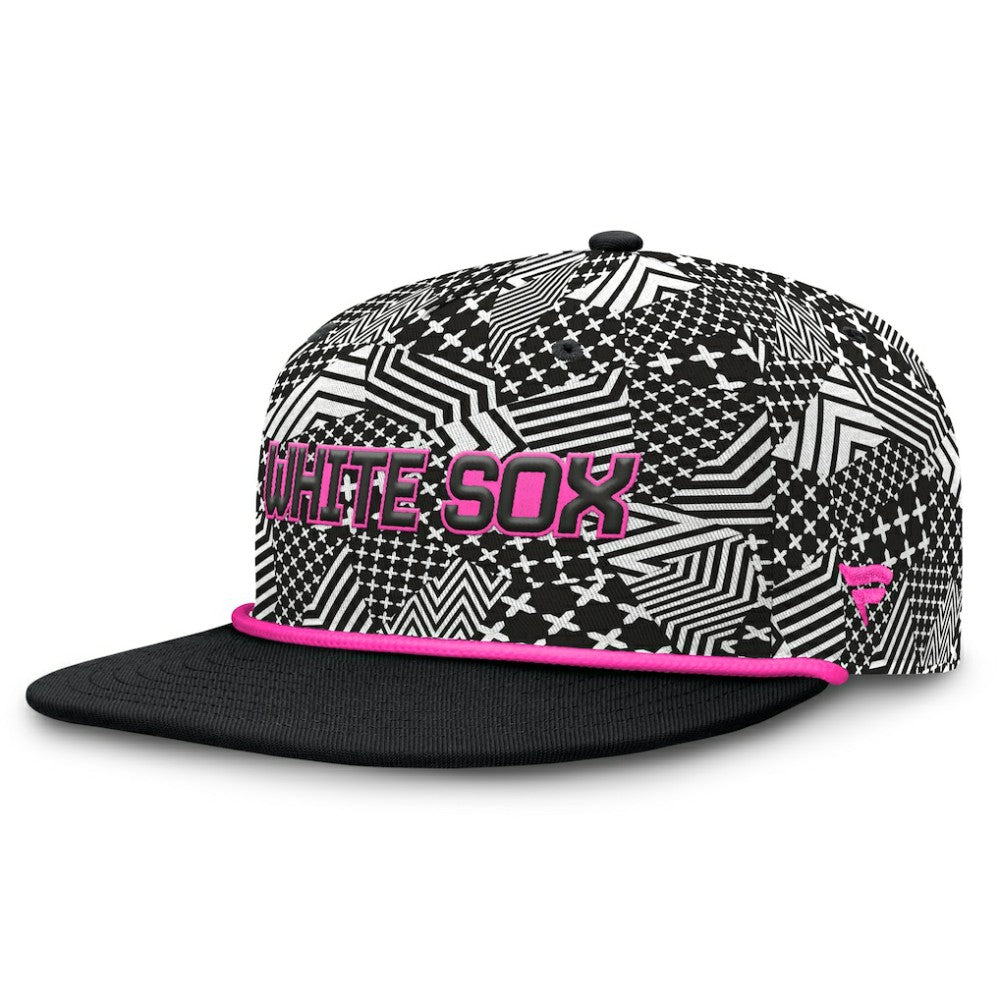 Chicago White Sox Let's Glow Moon Shot Snapback Hat Black