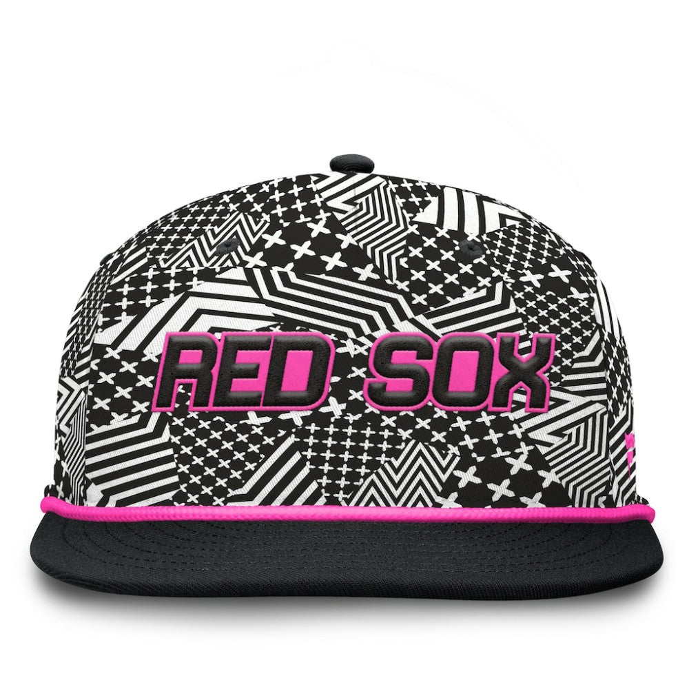 Boston Red Sox Let's Glow Moon Shot Snapback Hat Black