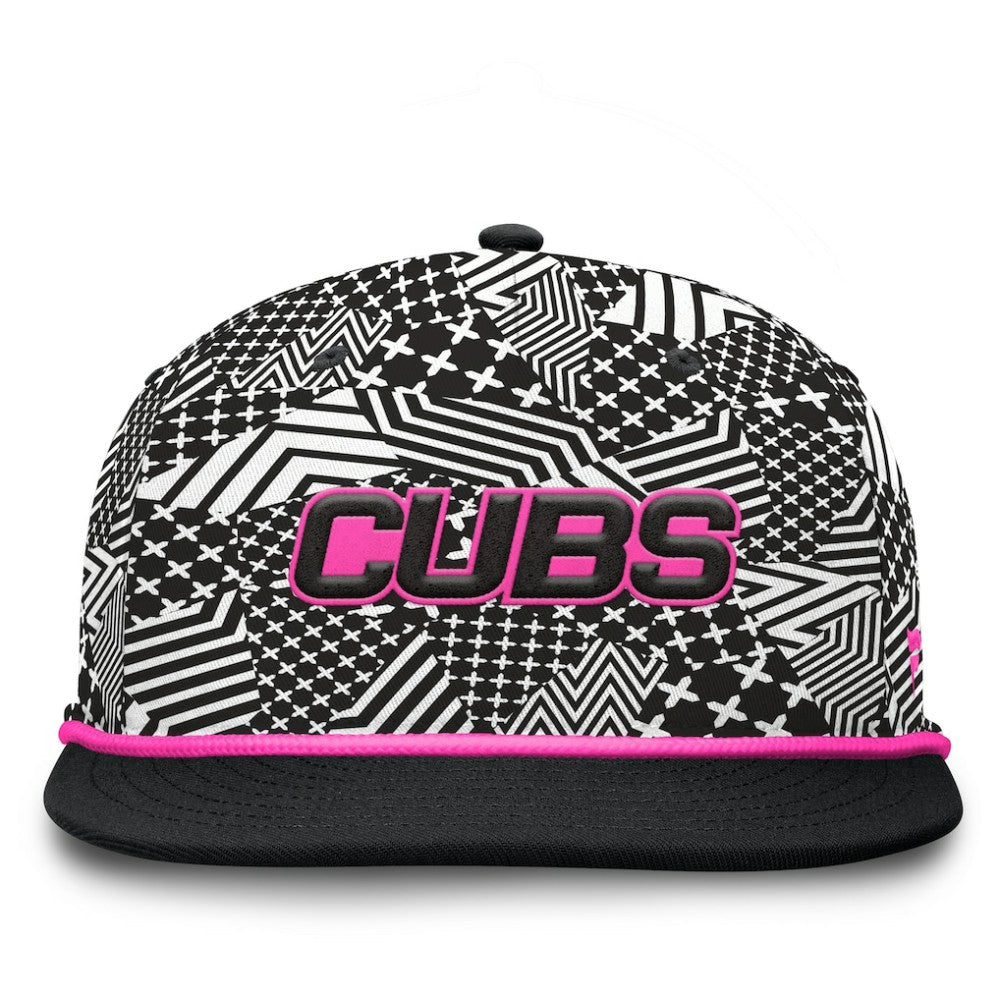 Chicago Cubs Let's Glow Moon Shot Snapback Hat Black