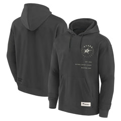 Dallas Stars Fanatics Future Ground Info Pullover Hoodie Charcoal