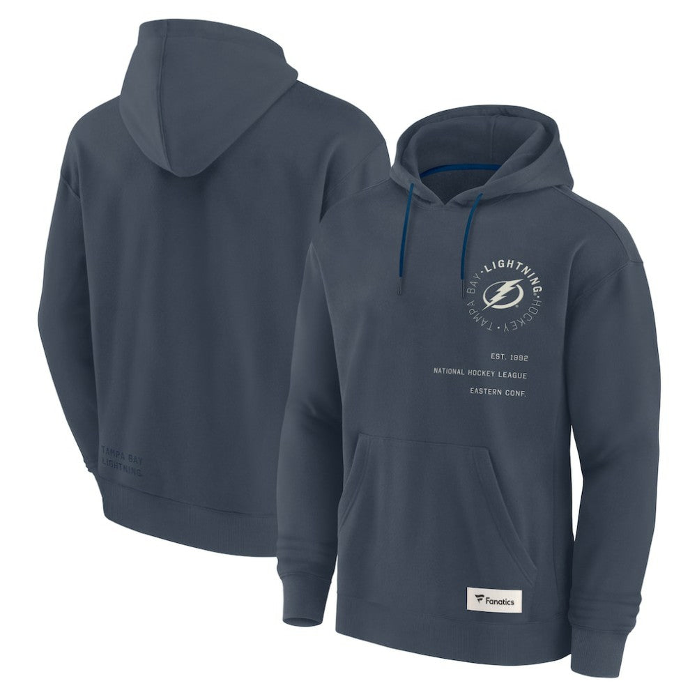 Tampa Bay Lightning Fanatics Future Ground Info Pullover Hoodie Navy