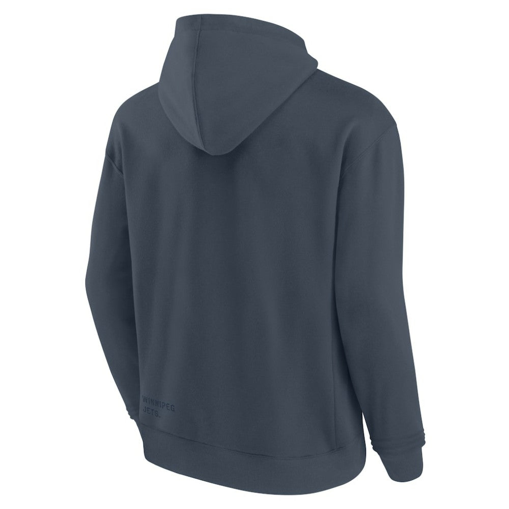 Winnipeg Jets Fanatics Future Ground Info Pullover Hoodie Navy