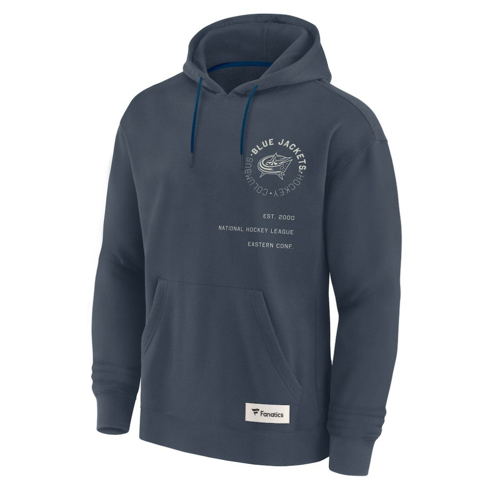 Columbus Blue Jackets Fanatics Future Ground Info Pullover Hoodie Navy