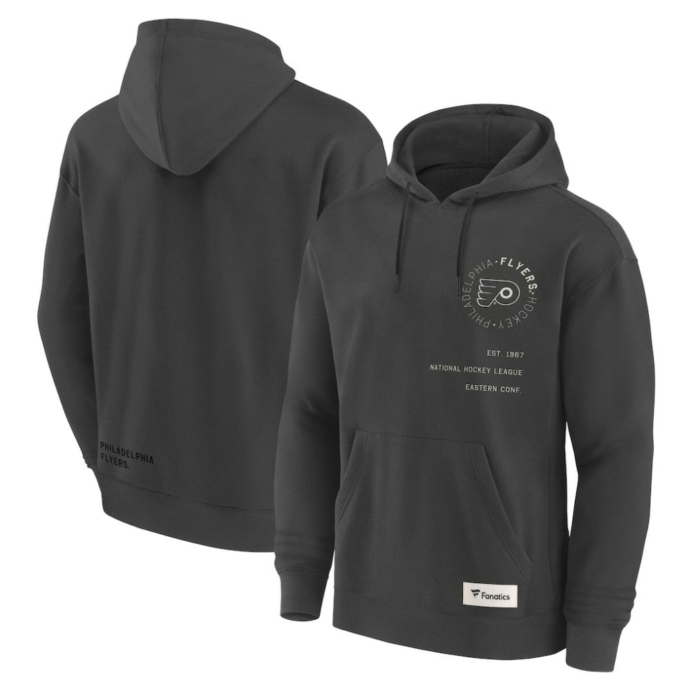 Philadelphia Flyers Fanatics Future Ground Info Pullover Hoodie Charcoal