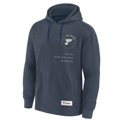 St. Louis Blues Fanatics Future Ground Info Pullover Hoodie Navy