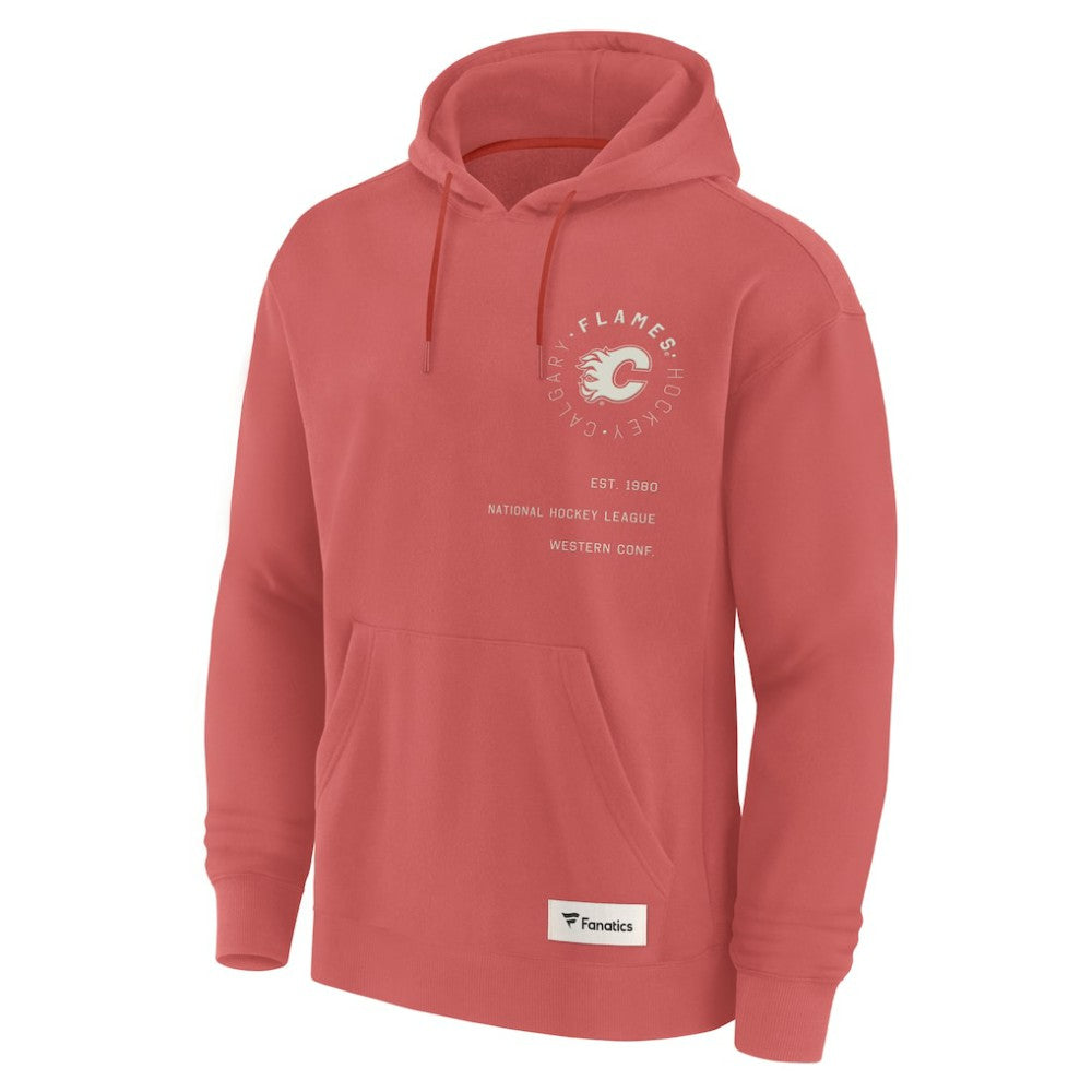 Calgary Flames Fanatics Future Ground Info Pullover Hoodie Red