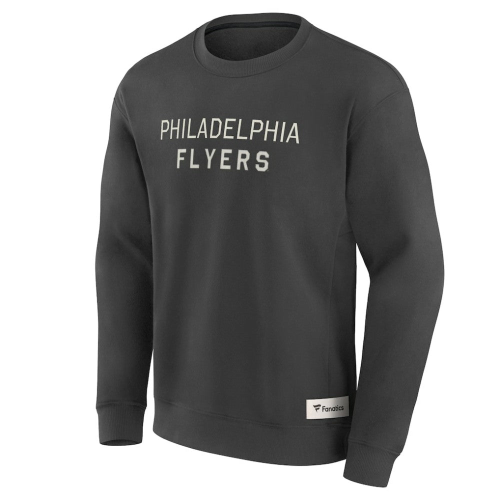 Philadelphia Flyers Fanatics Elements Future Ground Lettering Pullover Sweatshirt Charcoal