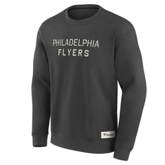 Philadelphia Flyers Fanatics Elements Future Ground Lettering Pullover Sweatshirt Charcoal