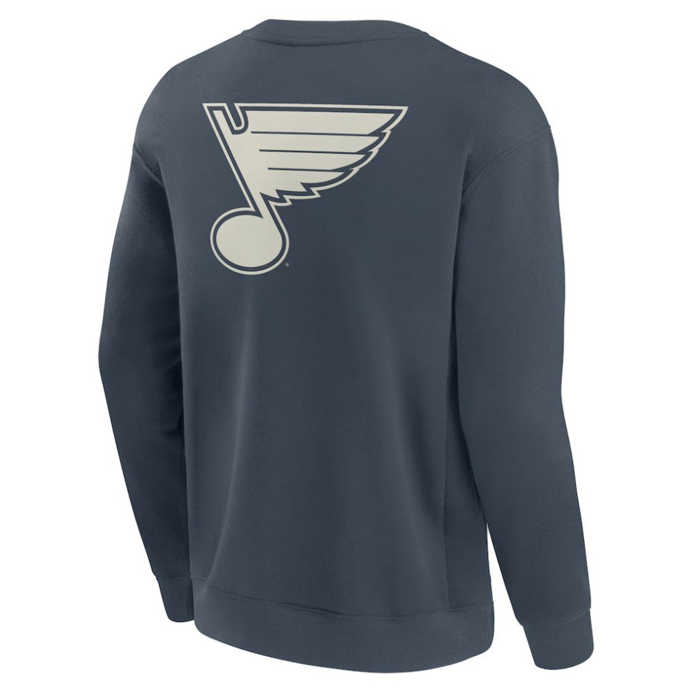 St. Louis Blues Fanatics Elements Future Ground Lettering Pullover Sweatshirt Blue