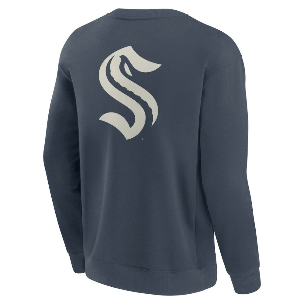 Seattle Kraken Fanatics Elements Future Ground Lettering Pullover Sweatshirt Blue