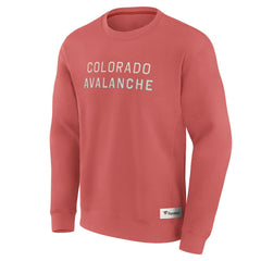 Colorado Avalanche Fanatics Elements Future Ground Lettering Pullover Sweatshirt Red