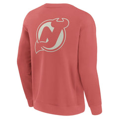 New Jersey Devils Fanatics Elements Future Ground Lettering Pullover Sweatshirt Red