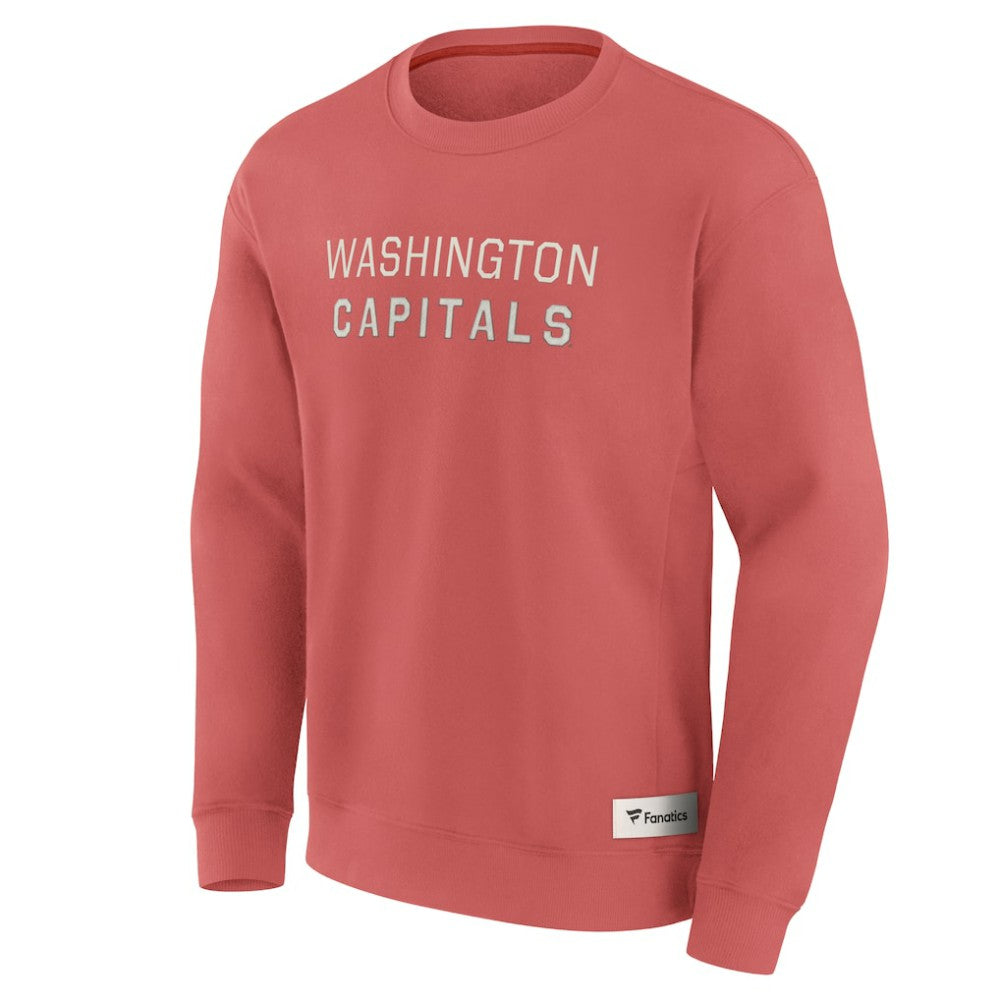 Washington Capitals Fanatics Elements Future Ground Lettering Pullover Sweatshirt Red