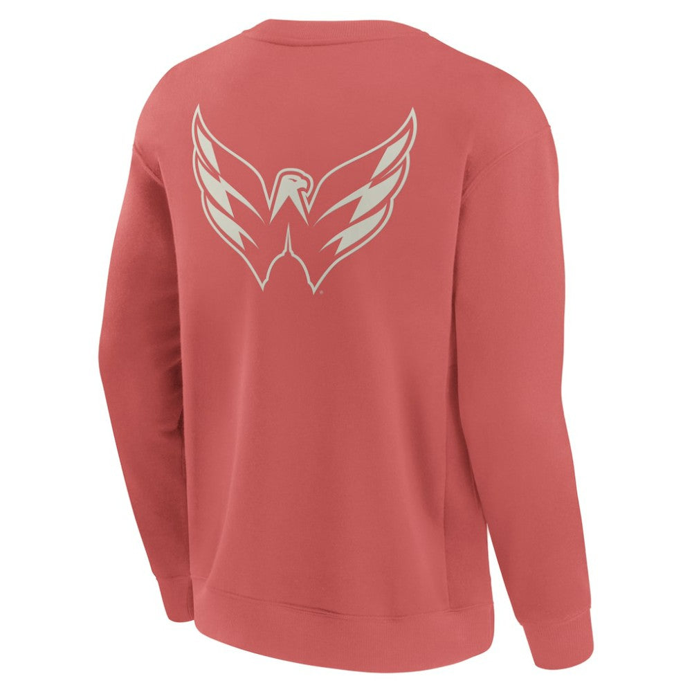 Washington Capitals Fanatics Elements Future Ground Lettering Pullover Sweatshirt Red