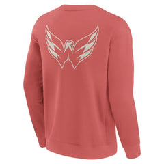 Washington Capitals Fanatics Elements Future Ground Lettering Pullover Sweatshirt Red
