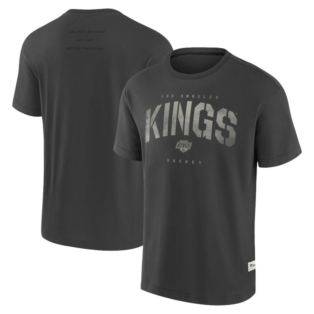 Los Angeles Kings Fanatics Elements Weathered Tonal Future Ground T-Shirt Charcoal